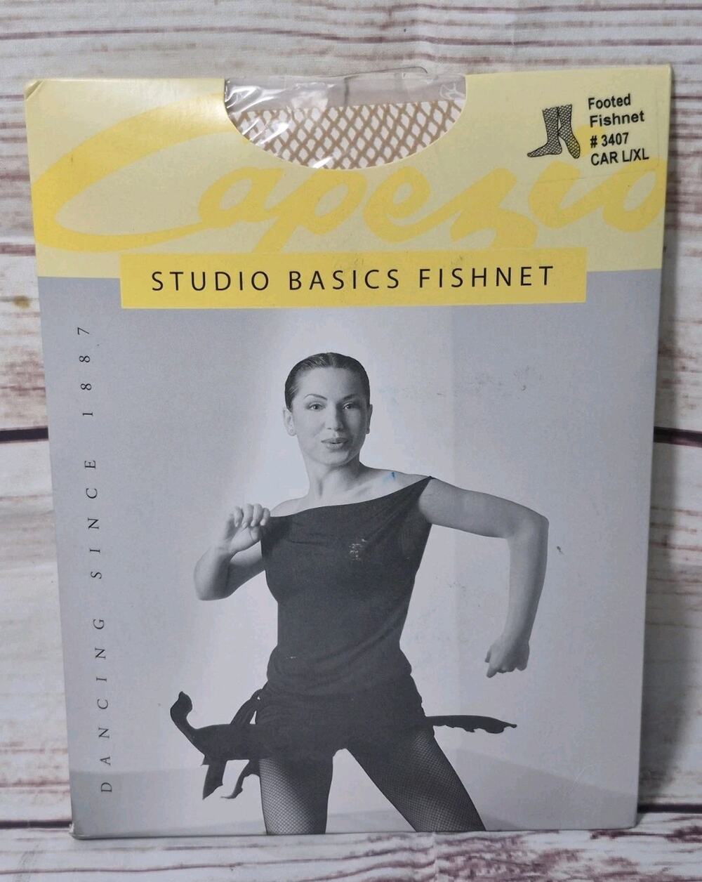 Capezio Footed Studio Basics Fishnet Tights #3407 Color: Suntan Size L/XL NIP